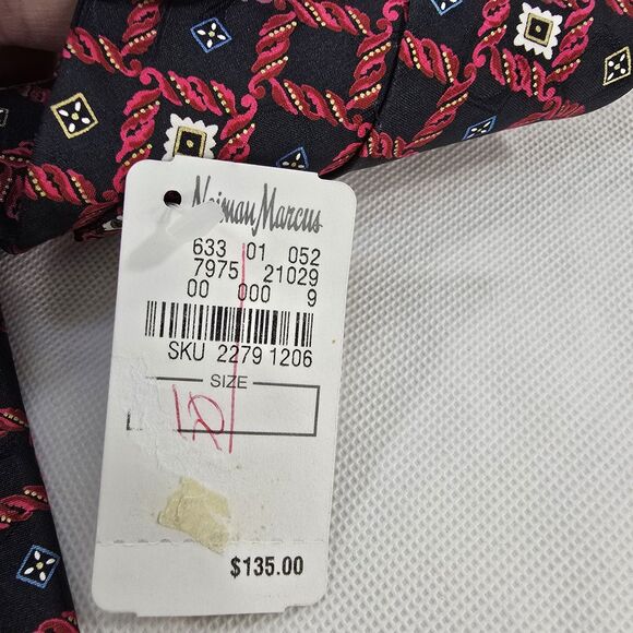 Brioni Necktie Mens Silk Geometric Pattern Tie Made In Italy Neiman Marcus New - Picture 7 of 16